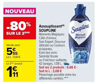 Carrefour Assouplissant Soupline offre