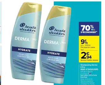 Carrefour Shampooing Derma X Pro Head & Shoulders offre