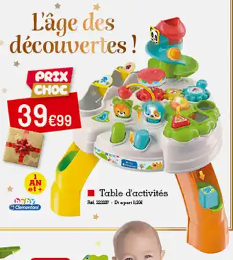 Table d'Activites