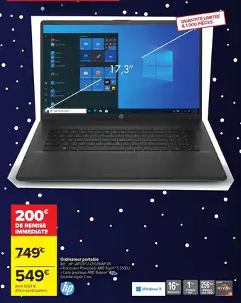 Carrefour Ordinateur Portable offre