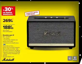 Carrefour Enceinte Sans Fil offre