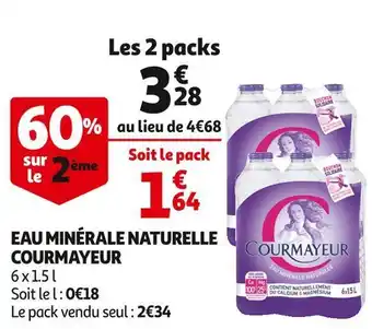 Auchan Supermarché Courmayeur eau minérale naturelle offre