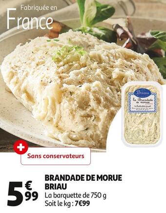 Auchan Supermarché Briau brandade de morue offre