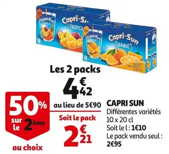 Auchan Supermarché Capri sun capri sun offre