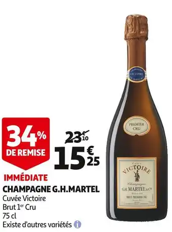 Auchan Supermarché Martel champagne g.h offre