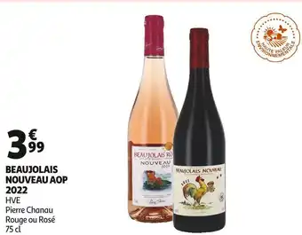 Auchan Supermarché Beaujolais nouveau aop 2022 offre