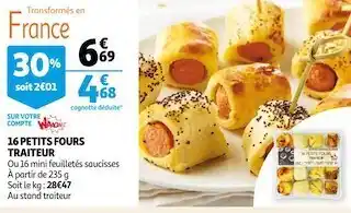 Auchan 16 petits fours traiteur offre