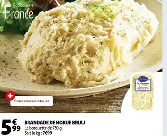 Auchan Briau brandade de morue offre