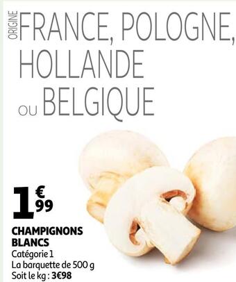 Auchan Champignons blancs offre