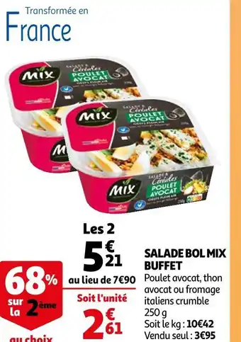 Auchan Mix buffet salade bol offre
