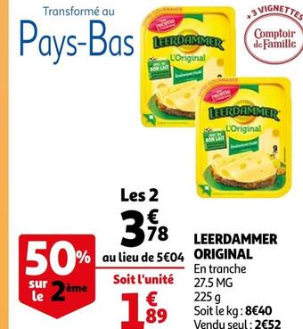 Auchan Leerdammer leerdammer original offre
