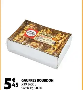 Auchan Gaufres bourdon offre
