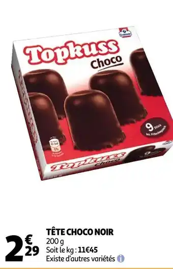 Auchan Tête choco noir offre