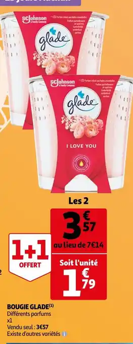 Auchan Glade bougie offre