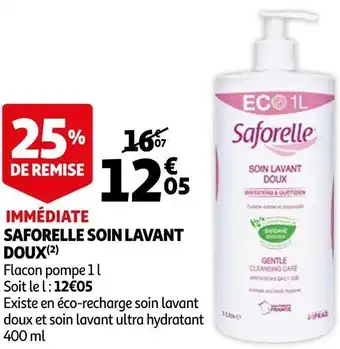 Auchan Saforelle soin lavant doux offre
