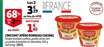 Auchan Bordeau chesnel l'instant apéro offre