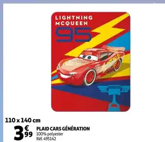 Auchan Plaid cars génération offre