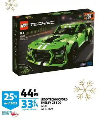 Auchan Lego lego technic ford shelby gt 500 offre