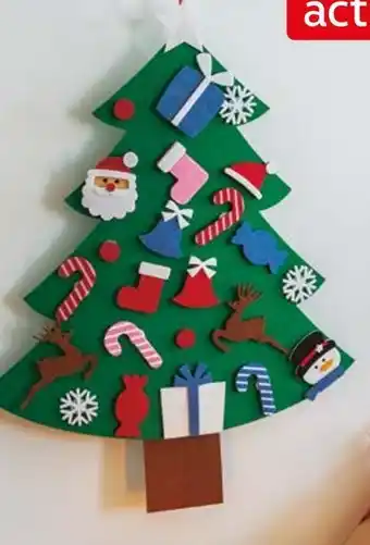 Auchan Actuel sapin feutre offre