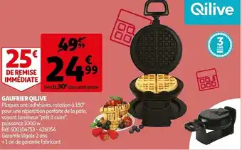 Auchan Qilive gaufrier offre