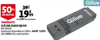 Auchan Qilive clé usb 256go offre