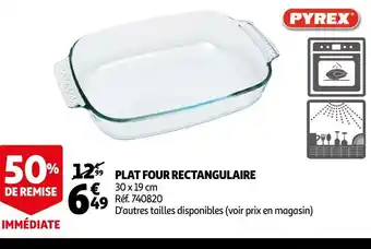 Auchan Pyrex plat four rectangulaire offre