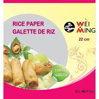 Auchan Supermarché Galettes de riz wei ming offre