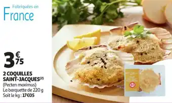 2 coquilles saint-jacques