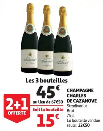 Auchan Supermarché Champagne charles de cazanove offre