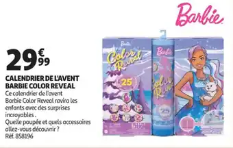 Calendrier de l'avent barbie color reveal