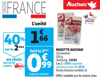Auchan Supermarché Rosette AUCHAN offre