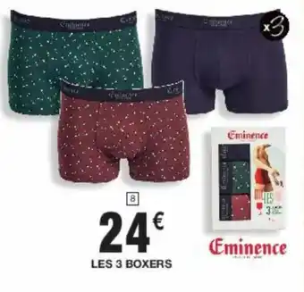 Cora x Carrefour Les 3 boxers offre