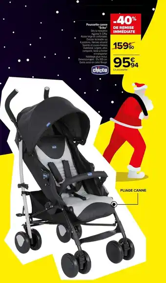 Carrefour Poussette canne "echo" offre