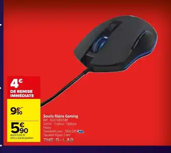 Carrefour Souris Filaire Gaming offre