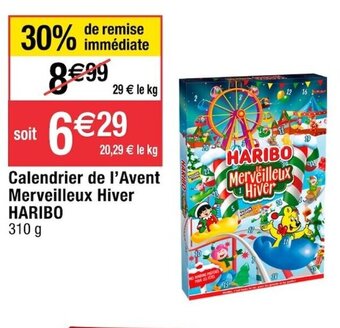 Cora x Carrefour Calendrier de l'Avent Merveilleux Hiver Haribo offre