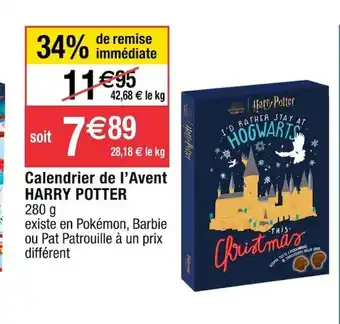 Cora x Carrefour Calendrier de l'Avent Harry Potter offre