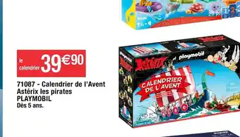Cora x Carrefour Calendrier de l'Avent Asterix Les pirates Playmobil offre