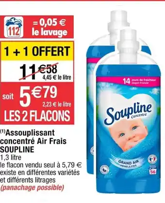 Cora x Carrefour Assouplissant Concentre Air Frais Soupline offre
