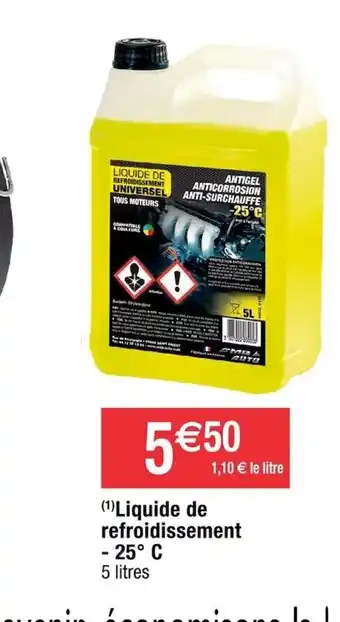 Cora x Carrefour Liquide de Refroidissement offre