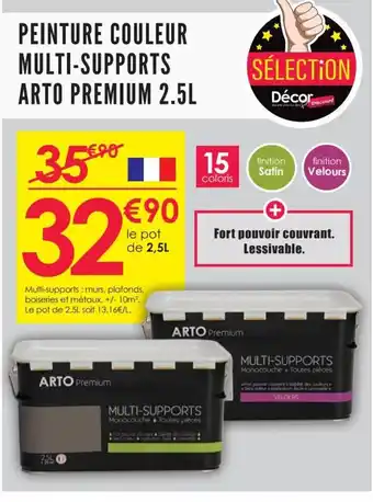 Décor Discount Peinture Couleur Multi-Supports Arto Premium 2.5L offre