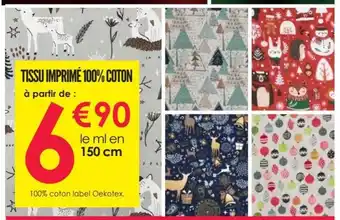 Décor Discount Tissu Imprime 100% Coton offre