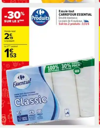 Carrefour Market Essuie-Tout Carrefour Essential offre