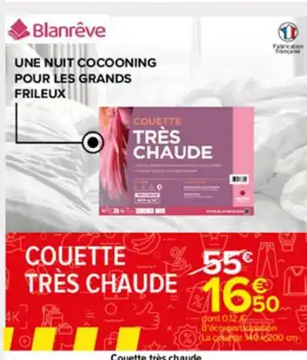 Carrefour Market Couette Tres Chaude offre