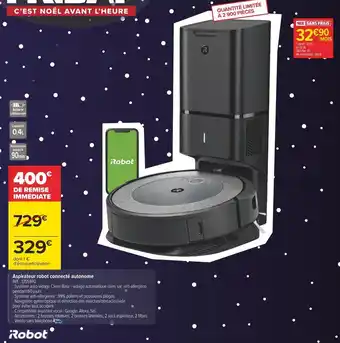 Carrefour Irobot aspirateur robot connecté autonome offre
