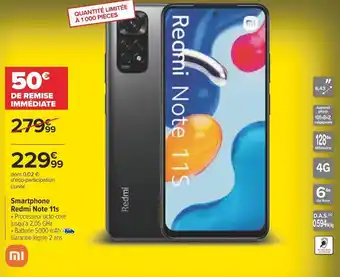 Carrefour Xiaomi smartphone redmi 10c offre