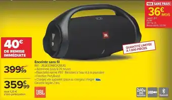 Carrefour Jbl enceinte sans fil offre