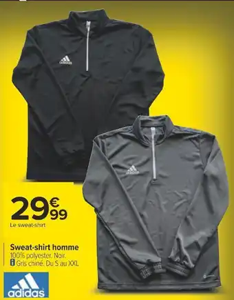 Carrefour Adidas sweat-shirt homme offre