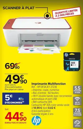 Carrefour Market Hp imprimante multifonction offre