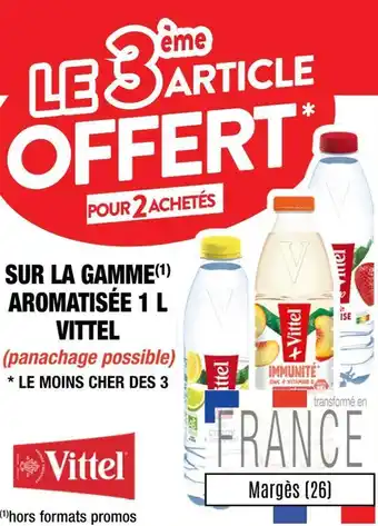 Cora x Carrefour Vittel le 3ème article offert pour 2 achetés offre