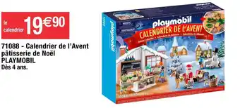 Cora x Carrefour Playmobil calendrier de l’avent pâtisserie de noël playmobil offre